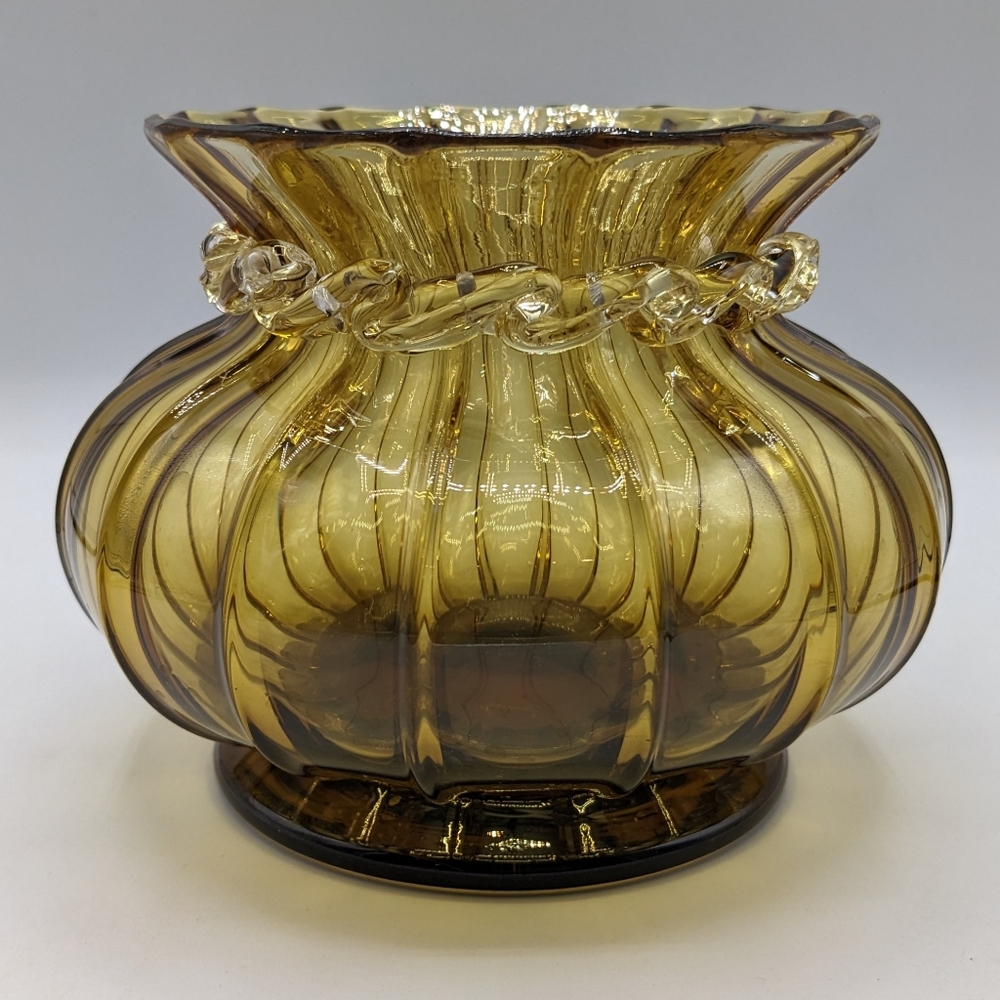 Vintage Low Vase